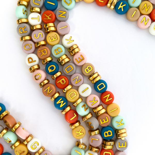 ABC Colored Lanyard with Keychain