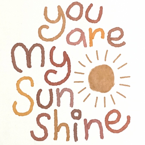 You Are My Sunshine Print Nursery Sign ♡