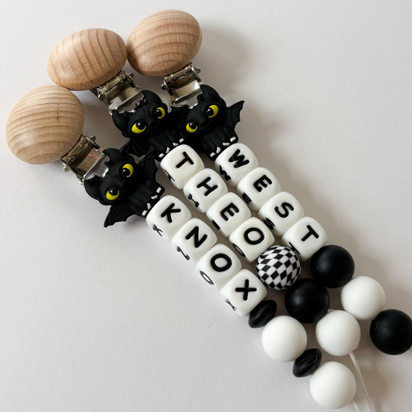 Dragon Personalized Pacifier Clip