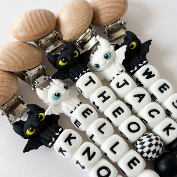 Dragon Personalized Pacifier Clip