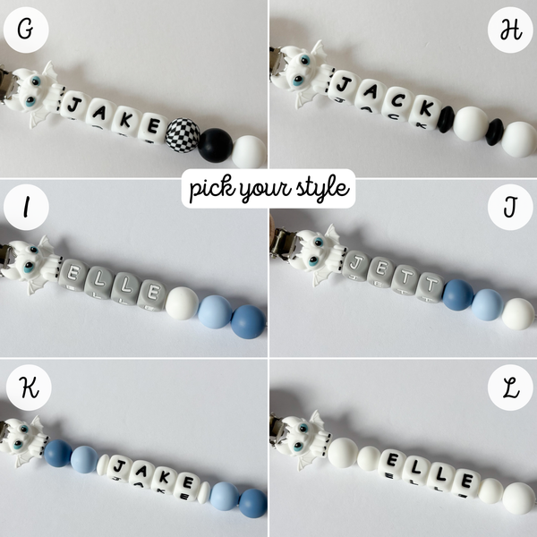 Dragon Personalized Pacifier Clip