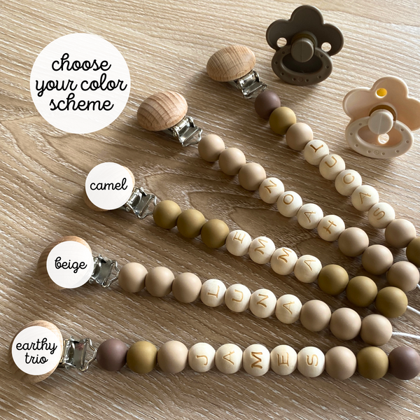 Customized Pacifier Clip + Rattle