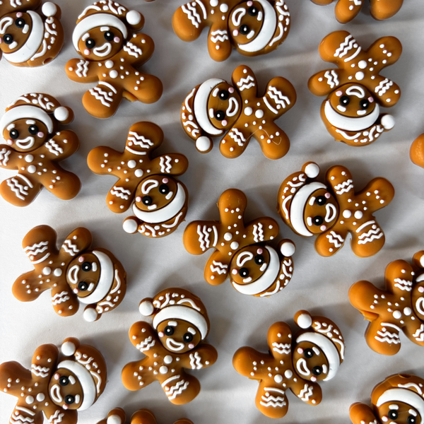 Gingerbread Man Christmas Pacifier Clips 🎄