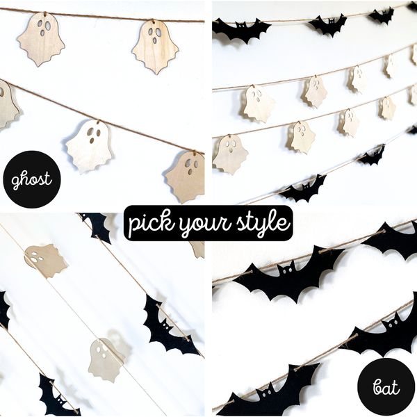 Spooky Bat Halloween Garland