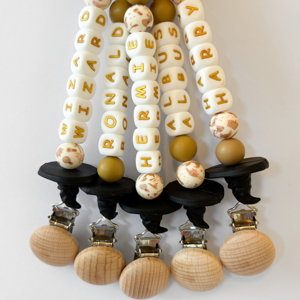 Wizard Sorting Hat Personalized Pacifier Clip