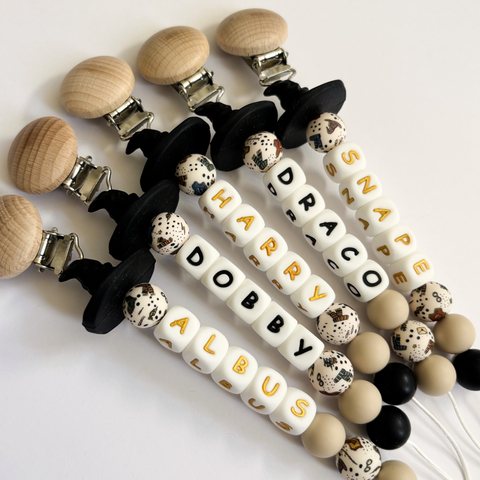 Wizard Sorting Hat Personalized Pacifier Clip