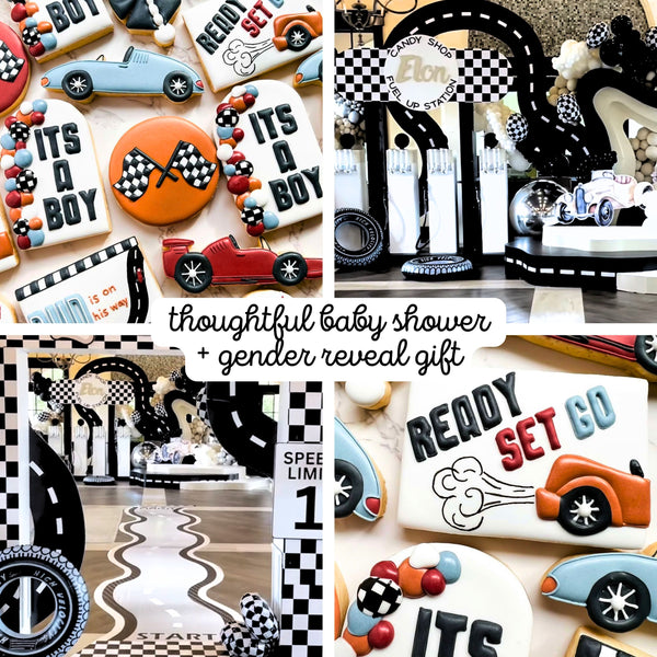 Race Car Personalized Pacifier Clip