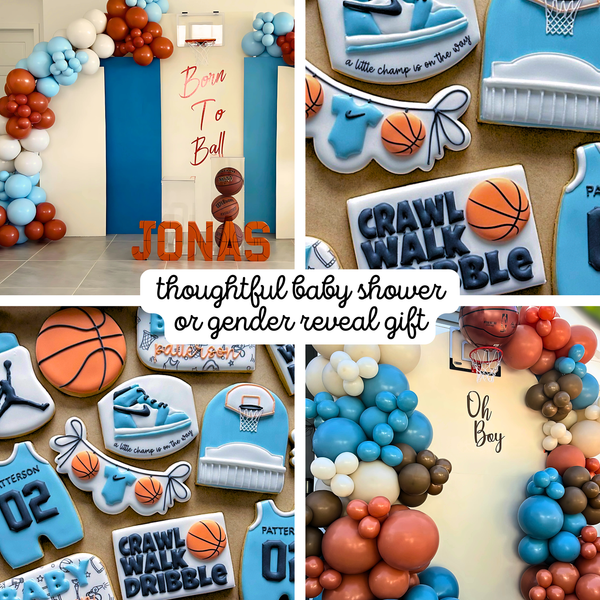 Personalized Basketball Pacifier Clip for New Mom