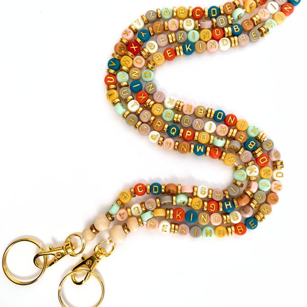 ABC Colored Lanyard with Keychain