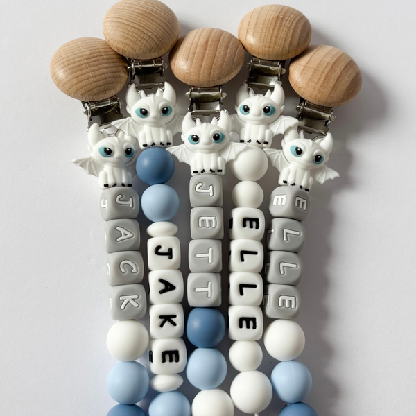 Dragon Personalized Pacifier Clip