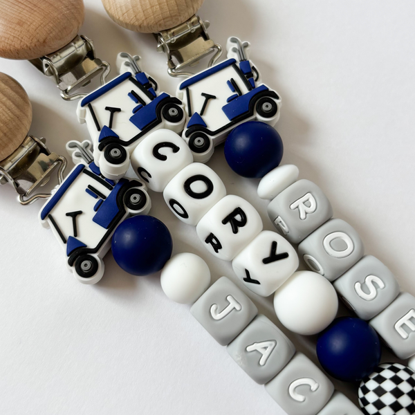Golf Pacifier Clips • New Golf Dad GIft